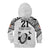 Custom Fiji Rugby Pacific Kid Hoodie Polynesian Palm Tattoo