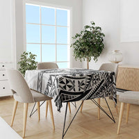 Custom Fiji Rugby Pacific Tablecloth Polynesian Palm Tattoo