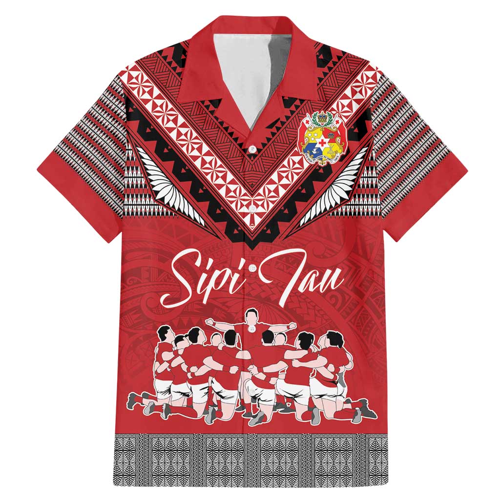 Personalised Tonga Rugby Pacific Family Matching Mermaid Dress and Hawaiian Shirt Ikale Tahi Sipi Tau