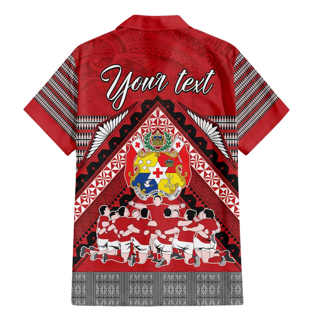 Personalised Tonga Rugby Pacific Family Matching Mermaid Dress and Hawaiian Shirt Ikale Tahi Sipi Tau