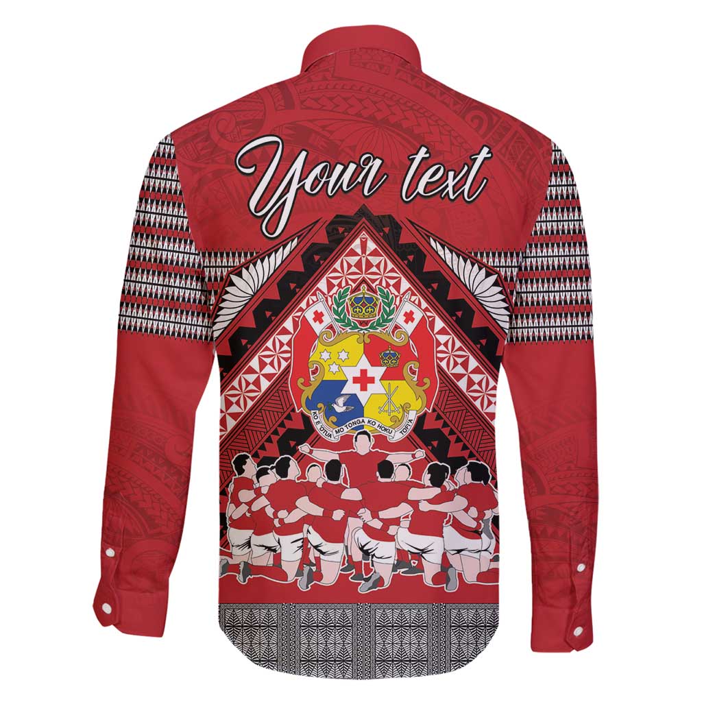 Personalised Tonga Rugby Pacific Family Matching Mermaid Dress and Hawaiian Shirt Ikale Tahi Sipi Tau