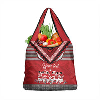 Personalised Tonga Rugby Pacific Grocery Bag Ikale Tahi Sipi Tau
