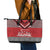 Personalised Tonga Rugby Pacific Leather Tote Bag Ikale Tahi Sipi Tau