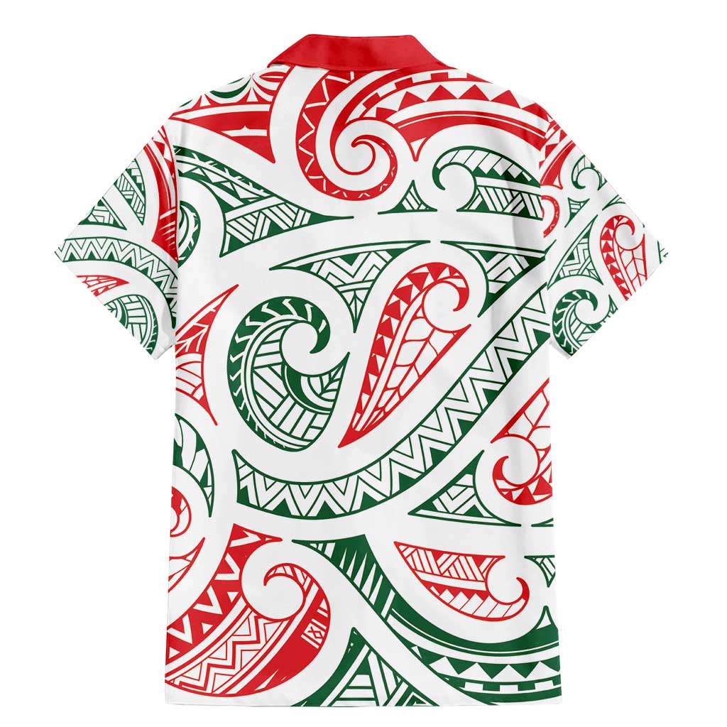 New Zealand Kowhaiwhai Christmas Family Matching Mermaid Dress and Hawaiian Shirt Traditional Maori Koru Pattern - Polynesian Pride