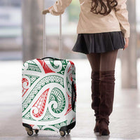 New Zealand Kowhaiwhai Christmas Luggage Cover Traditional Maori Koru Pattern LT9 - Polynesian Pride