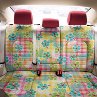 Hawaiian Palaka Back Car Seat Cover Hibiscus Palm Leaf Pattern LT9 - Polynesian Pride