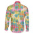 Hawaiian Palaka Family Matching Off The Shoulder Long Sleeve Dress and Hawaiian Shirt Hibiscus Palm Leaf Pattern - Polynesian Pride