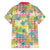 Hawaiian Palaka Family Matching Off Shoulder Maxi Dress and Hawaiian Shirt Hibiscus Palm Leaf Pattern - Polynesian Pride
