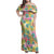 Hawaiian Palaka Family Matching Off Shoulder Maxi Dress and Hawaiian Shirt Hibiscus Palm Leaf Pattern - Polynesian Pride