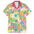 Hawaiian Palaka Family Matching Short Sleeve Bodycon Dress and Hawaiian Shirt Hibiscus Palm Leaf Pattern - Polynesian Pride