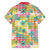 Hawaiian Palaka Family Matching Short Sleeve Bodycon Dress and Hawaiian Shirt Hibiscus Palm Leaf Pattern - Polynesian Pride
