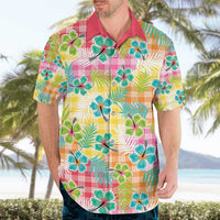 Hawaiian Palaka Hawaiian Shirt Hibiscus Palm Leaf Pattern - Polynesian Pride