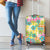 Hawaiian Palaka Luggage Cover Hibiscus Palm Leaf Pattern - Polynesian Pride
