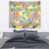 Hawaiian Palaka Tapestry Hibiscus Palm Leaf Pattern LT9 - Polynesian Pride