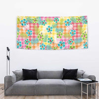 Hawaiian Palaka Tapestry Hibiscus Palm Leaf Pattern LT9 - Polynesian Pride
