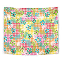 Hawaiian Palaka Tapestry Hibiscus Palm Leaf Pattern LT9 - Polynesian Pride