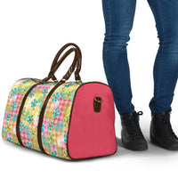 Hawaiian Palaka Travel Bag Hibiscus Palm Leaf Pattern LT9 - Polynesian Pride