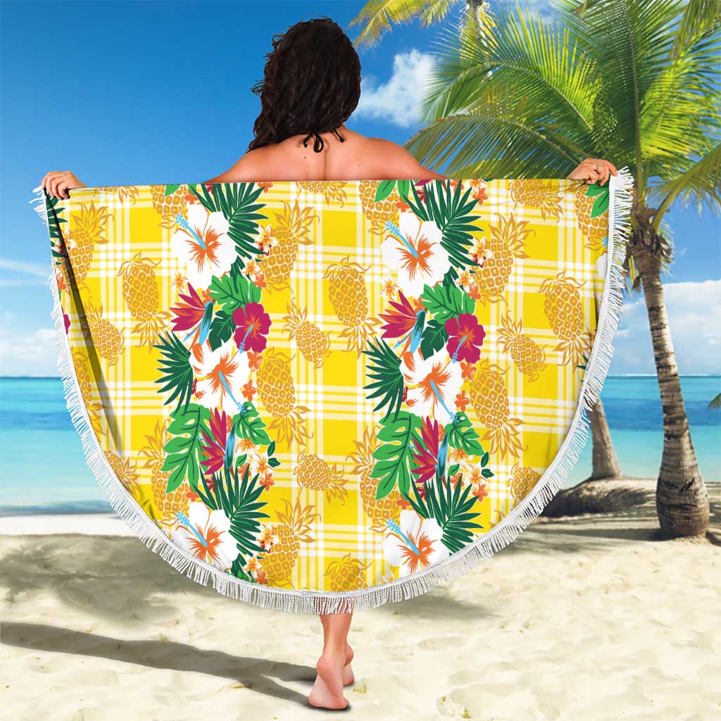 Hawaiian Palaka Beach Blanket Hibiscus Pineapple Lei - Polynesian Pride