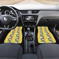 Hawaiian Palaka Car Mats Hibiscus Pineapple Lei - Polynesian Pride