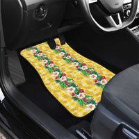Hawaiian Palaka Car Mats Hibiscus Pineapple Lei - Polynesian Pride