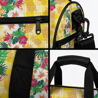 Hawaiian Palaka Duffle Bag Hibiscus Pineapple Lei LT9 - Polynesian Pride