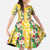 Hawaiian Palaka Family Matching Mermaid Dress and Hawaiian Shirt Hibiscus Pineapple Lei - Polynesian Pride