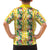 Hawaiian Palaka Family Matching Off Shoulder Maxi Dress and Hawaiian Shirt Hibiscus Pineapple Lei - Polynesian Pride