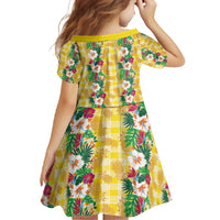 Hawaiian Palaka Family Matching Off Shoulder Maxi Dress and Hawaiian Shirt Hibiscus Pineapple Lei - Polynesian Pride