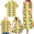 Hawaiian Palaka Family Matching Summer Maxi Dress and Hawaiian Shirt Hibiscus Pineapple Lei - Polynesian Pride