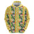 Hawaiian Palaka Hoodie Hibiscus Pineapple Lei - Polynesian Pride