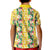Hawaiian Palaka Kid Polo Shirt Hibiscus Pineapple Lei - Polynesian Pride