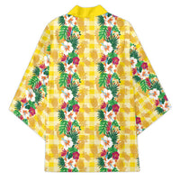 Hawaiian Palaka Kimono Hibiscus Pineapple Lei LT9 - Polynesian Pride