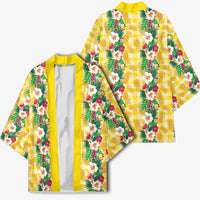 Hawaiian Palaka Kimono Hibiscus Pineapple Lei LT9 - Polynesian Pride