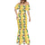 Hawaiian Palaka Mermaid Dress Hibiscus Pineapple Lei - Polynesian Pride