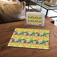 Hawaiian Palaka Puzzle Hibiscus Pineapple Lei LT9 - Polynesian Pride