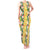 Hawaiian Palaka Tank Maxi Dress Hibiscus Pineapple Lei - Polynesian Pride