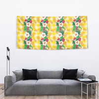 Hawaiian Palaka Tapestry Hibiscus Pineapple Lei LT9 - Polynesian Pride