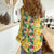 Hawaiian Palaka Women Casual Shirt Hibiscus Pineapple Lei - Polynesian Pride
