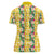 Hawaiian Palaka Women Polo Shirt Hibiscus Pineapple Lei - Polynesian Pride