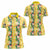 Hawaiian Palaka Women Polo Shirt Hibiscus Pineapple Lei - Polynesian Pride