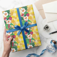 Hawaiian Palaka Wrapping Paper Hibiscus Pineapple Lei - Polynesian Pride
