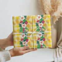 Hawaiian Palaka Wrapping Paper Hibiscus Pineapple Lei - Polynesian Pride