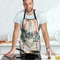 Brown Hawaiian Palaka Apron Kukui Nut Money Lei - Polynesian Pride