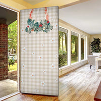 Brown Hawaiian Palaka Door Cover Kukui Nut Money Lei - Polynesian Pride