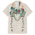 Brown Hawaiian Palaka Family Matching Long Sleeve Bodycon Dress and Hawaiian Shirt Kukui Nut Money Lei - Polynesian Pride