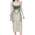 Brown Hawaiian Palaka Family Matching Long Sleeve Bodycon Dress and Hawaiian Shirt Kukui Nut Money Lei - Polynesian Pride