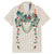 Brown Hawaiian Palaka Family Matching Mermaid Dress and Hawaiian Shirt Kukui Nut Money Lei - Polynesian Pride