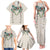 Brown Hawaiian Palaka Family Matching Tank Maxi Dress and Hawaiian Shirt Kukui Nut Money Lei - Polynesian Pride