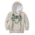 Brown Hawaiian Palaka Kid Hoodie Kukui Nut Money Lei - Polynesian Pride