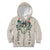 Brown Hawaiian Palaka Kid Hoodie Kukui Nut Money Lei - Polynesian Pride